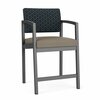 Lesro Lenox Steel Hip Chair Metal Frame, Charcoal, RS Night Sky Back, MD Farro Seat LS1161
